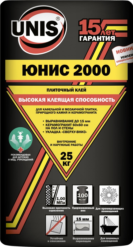 КЛЕЙ ЮНИС 2000, 25кг
